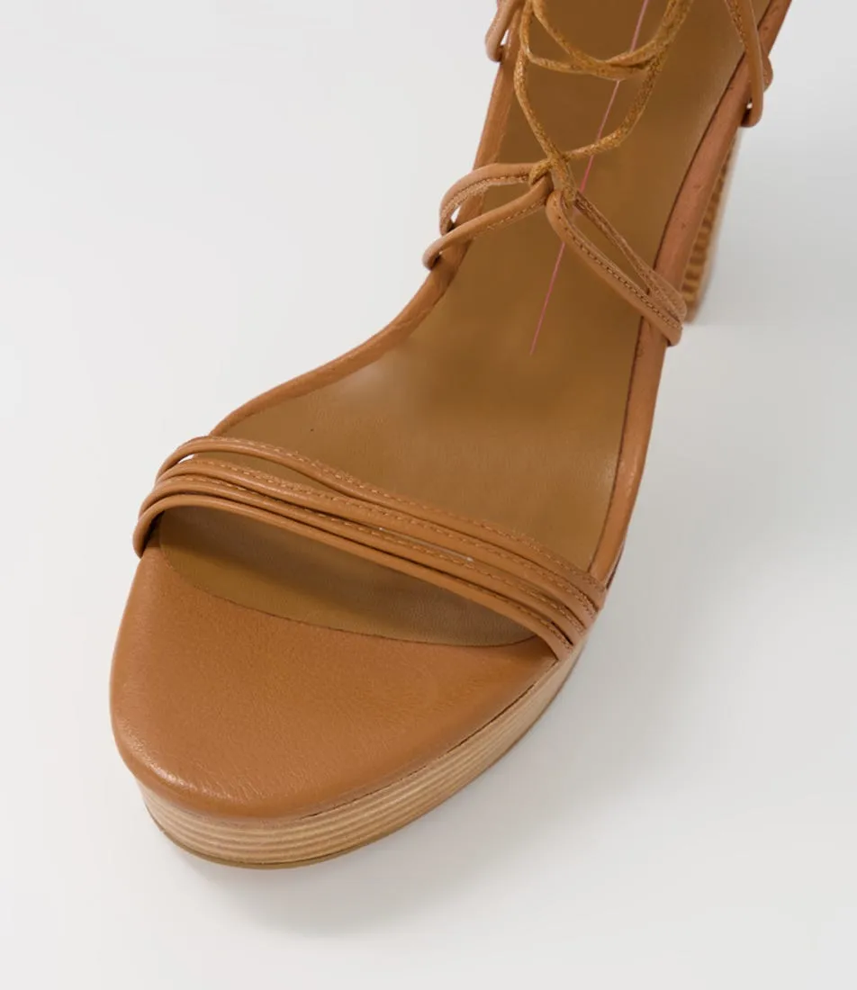 MOLLINI Allieo Dark Tan Leather Sandals Nh