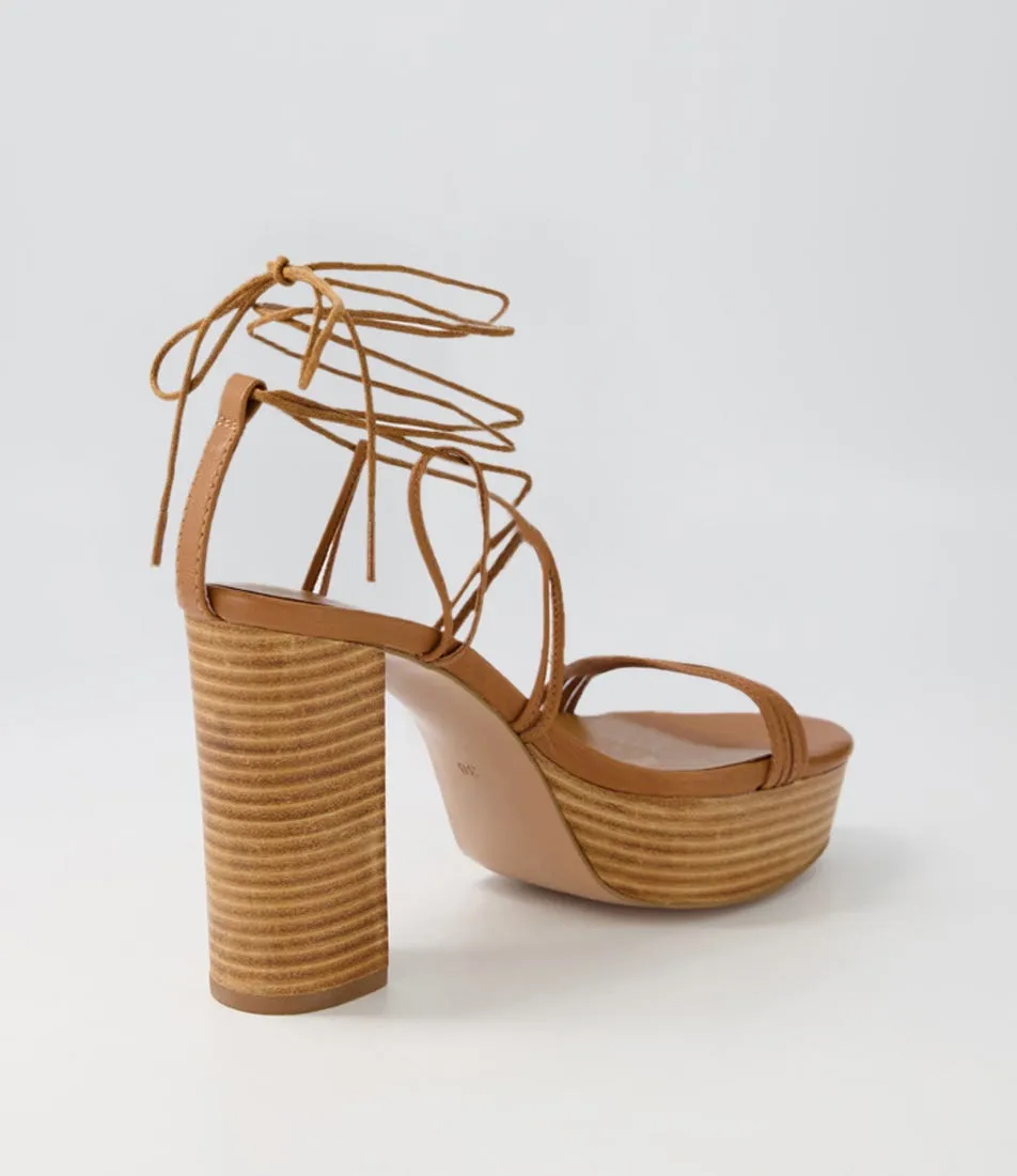 MOLLINI Allieo Dark Tan Leather Sandals Nh