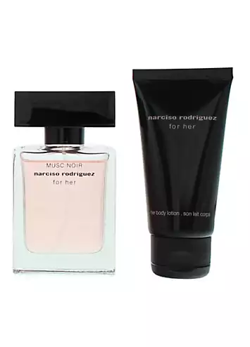 Narciso Rodriguez For Her Musc Noir 2 Piece Gift Set - Eau de Parfum 30ml & Body Lotion 50ml | Kaleidoscope