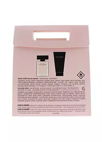 Narciso Rodriguez For Her Musc Noir 2 Piece Gift Set - Eau de Parfum 30ml & Body Lotion 50ml | Kaleidoscope