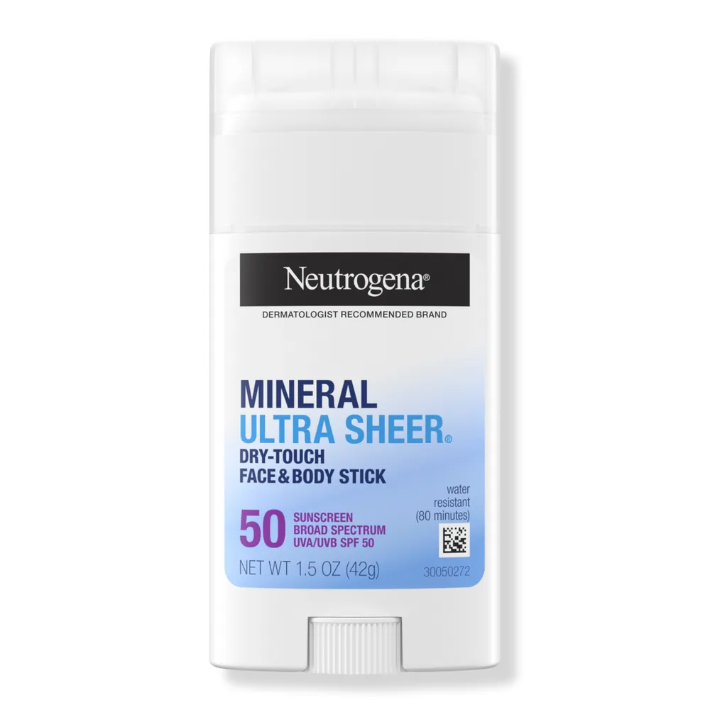 Neutrogena Ultra Sheer SPF 50 Zinc Mineral Sunscreen Stick