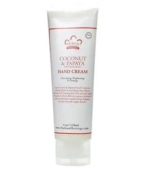 NUBIAN COCONUT & PAPAYA HAND CREAM 4OZ