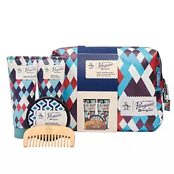 Original Penguin Set Hair & Body Wash, Conditioner, Matte Hair Clay & Comb Set | Kaleidoscope