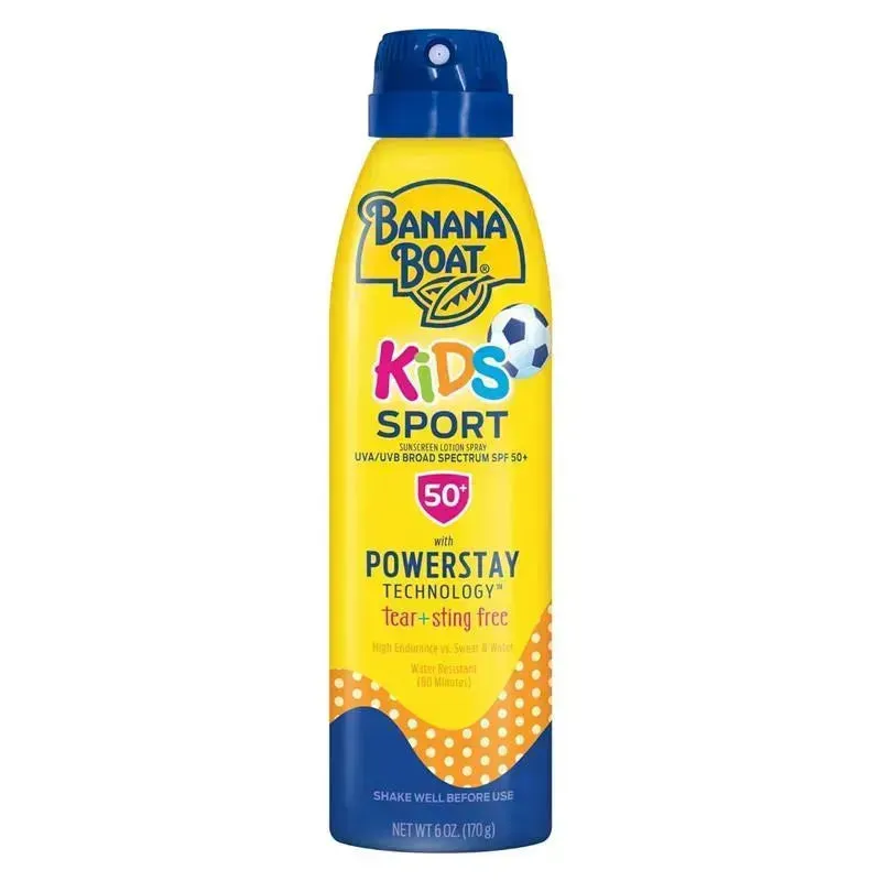 PTL - Banana Boat Kids Sport Sunscreen Spray Lotion SPF 50, 6oz