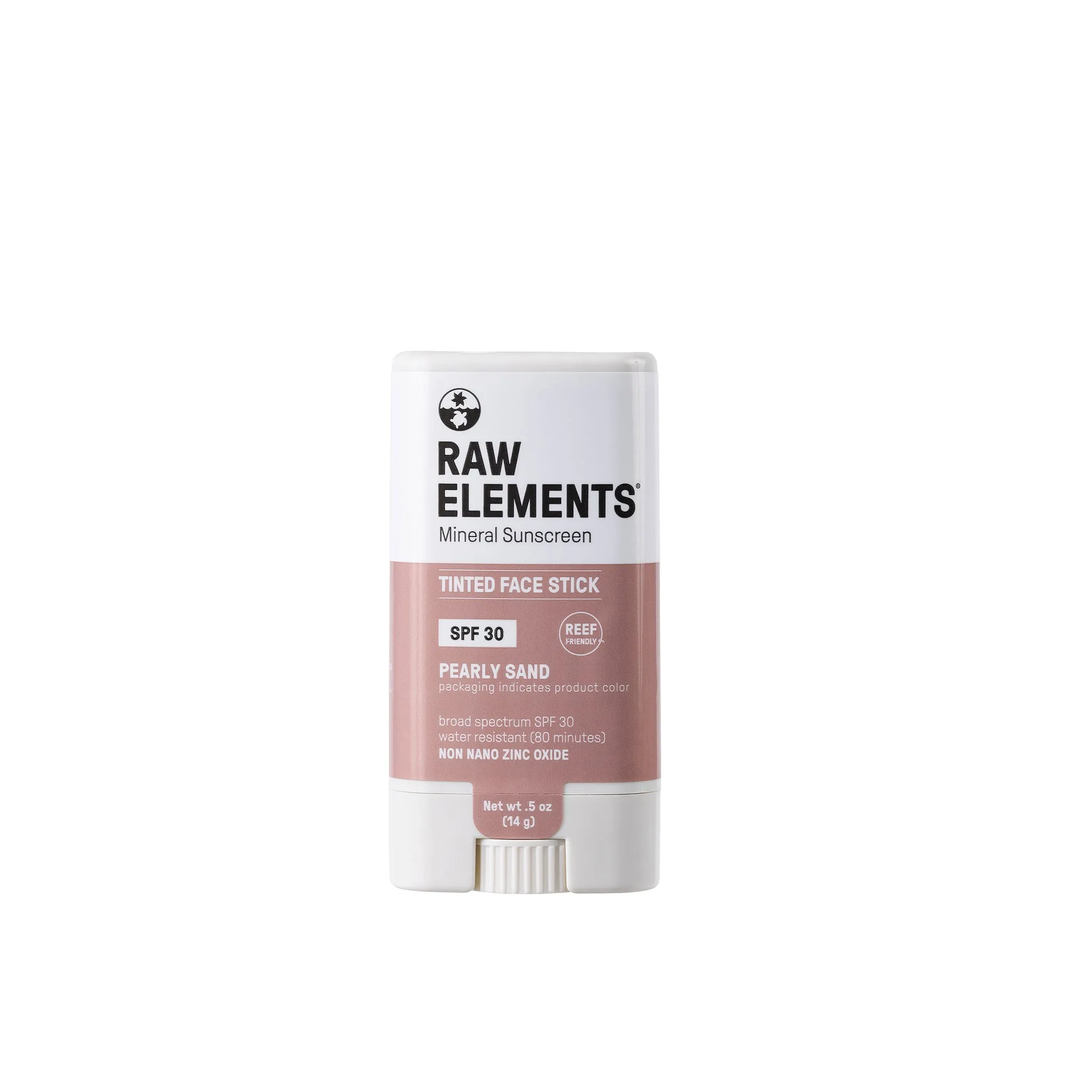 Raw Elements Tinted Face Stick SPF 30 Sunscreen-Pearly Sand