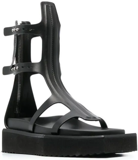 Rick Owens Turbo Cyclops Spartan sandals Black