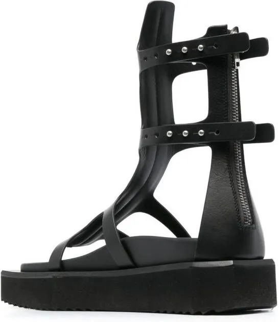 Rick Owens Turbo Cyclops Spartan sandals Black