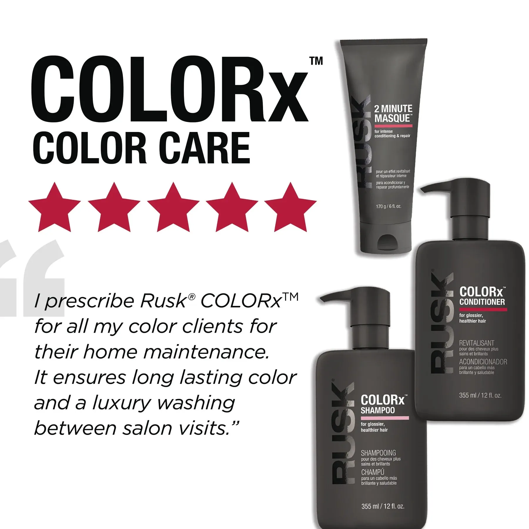 Rusk COLORx Conditioner 355ml