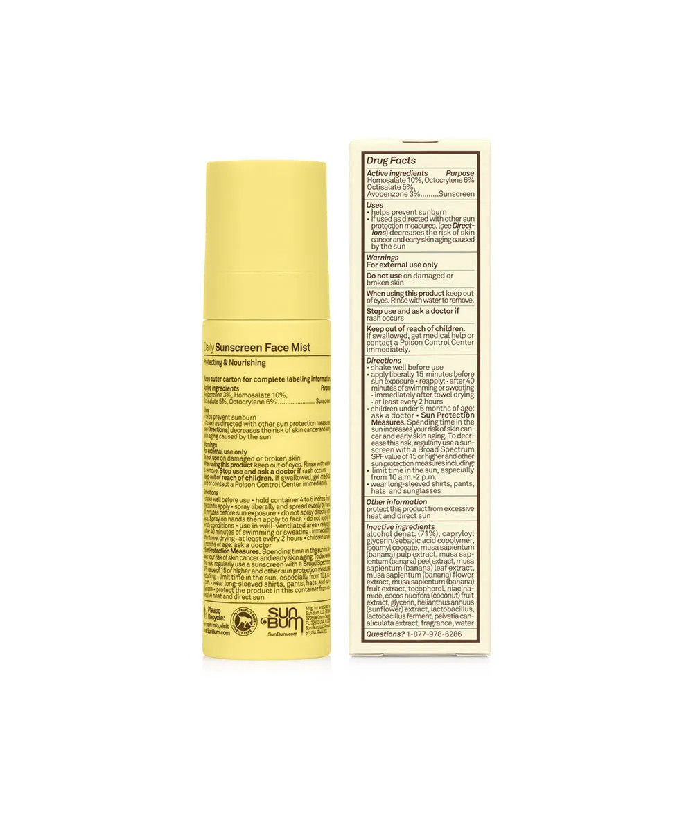 Sun Bum Daily Sunscreen Face Mist-SPF 30