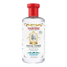 THAYERS Alcohol-Free Unscented Witch Hazel Facial Toner with Aloe Vera Formula, 12 oz Unscented 12 Fl Oz