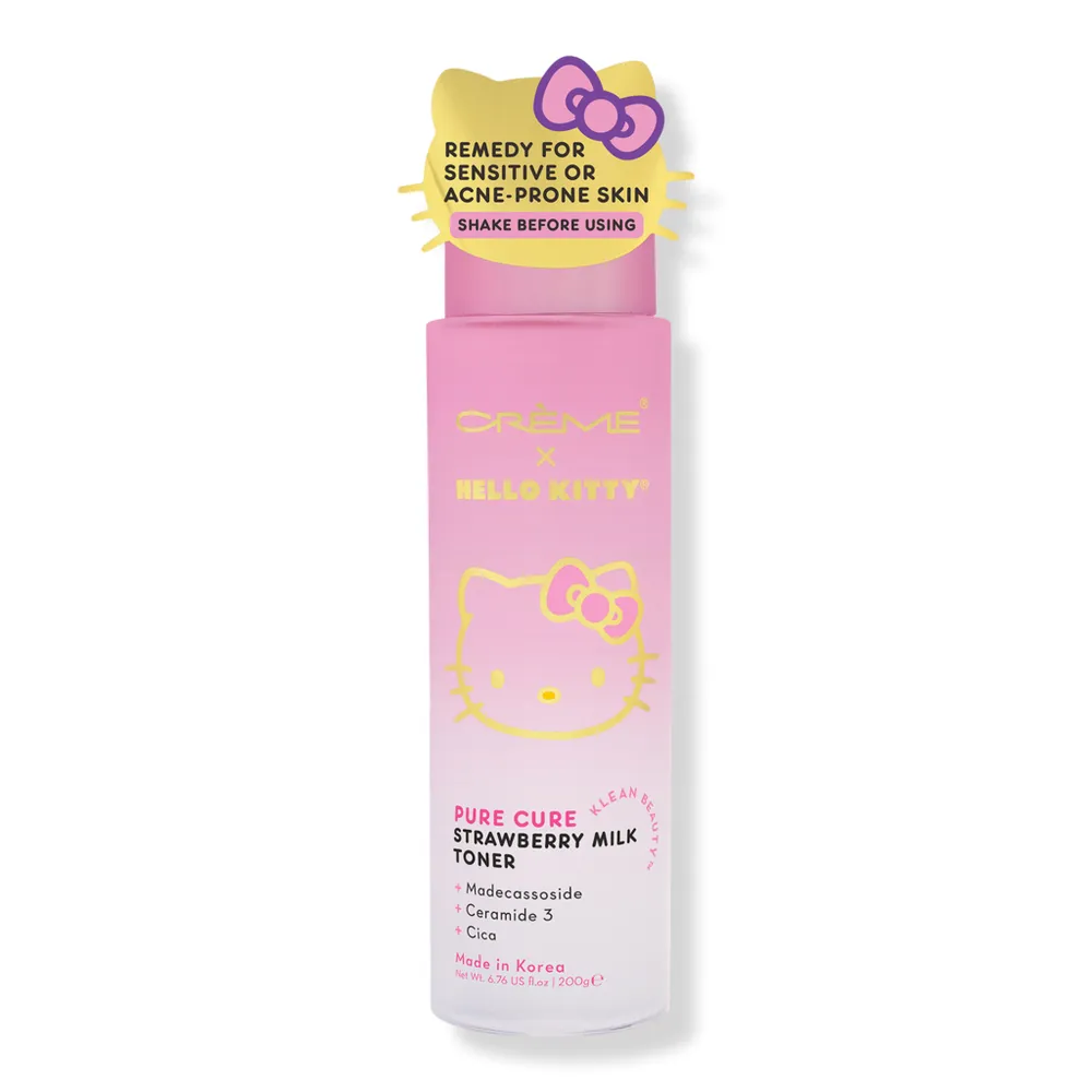 The Creme Shop Hello Kitty Klean Beauty Pure Cure Strawberry Milk Toner