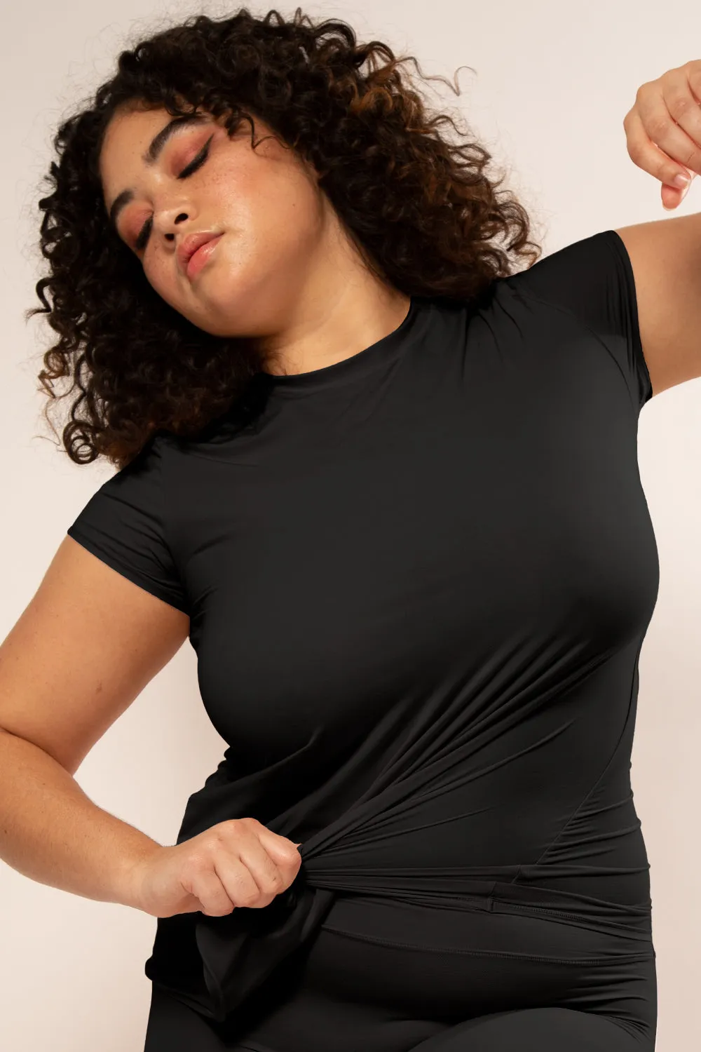 The Naked Foundation T-Shirt | Black Hue Stretch