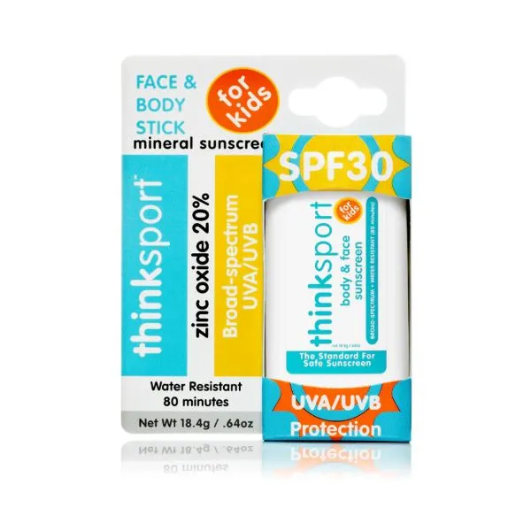 THINKSPORT - Kids Safe Sunscreen Stick SPF 30+ (0.64oz / 18.4g)