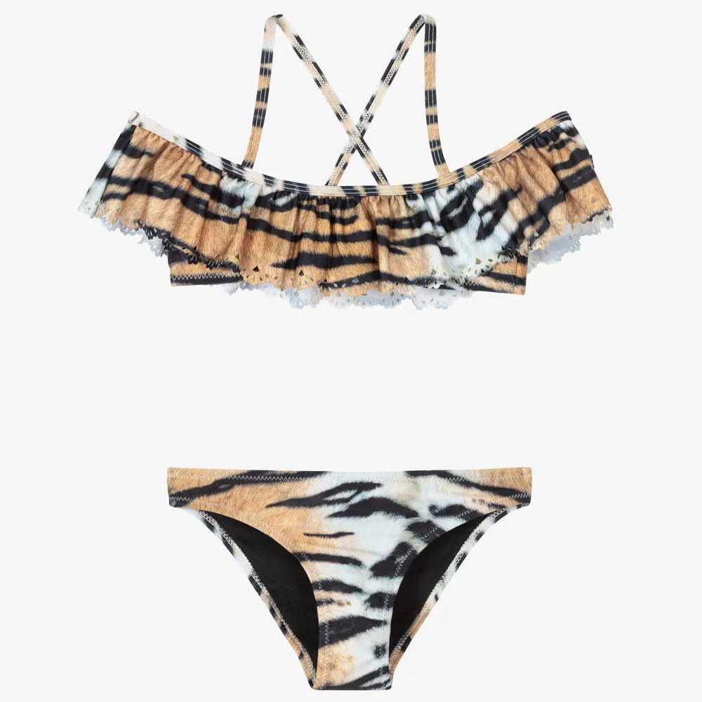 Tiger Print Bikini (UPF 50+)