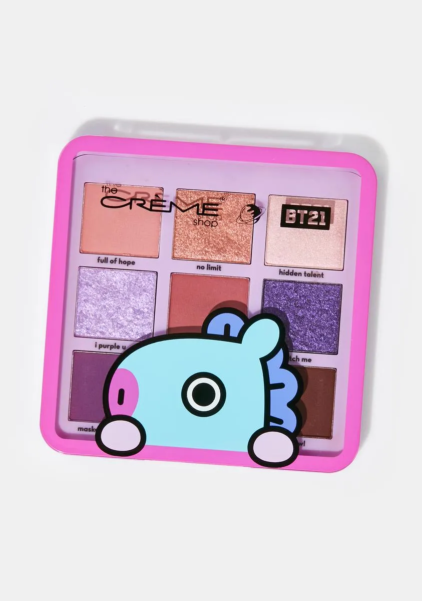 X BT21 Mauve 9 Pan Eyeshadow Palette-